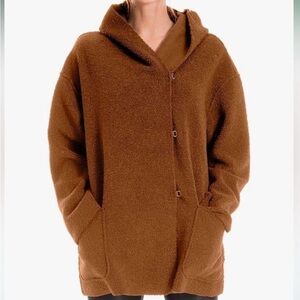 Max Studio Women's Faux Sherpa Jacket Camel Size L
